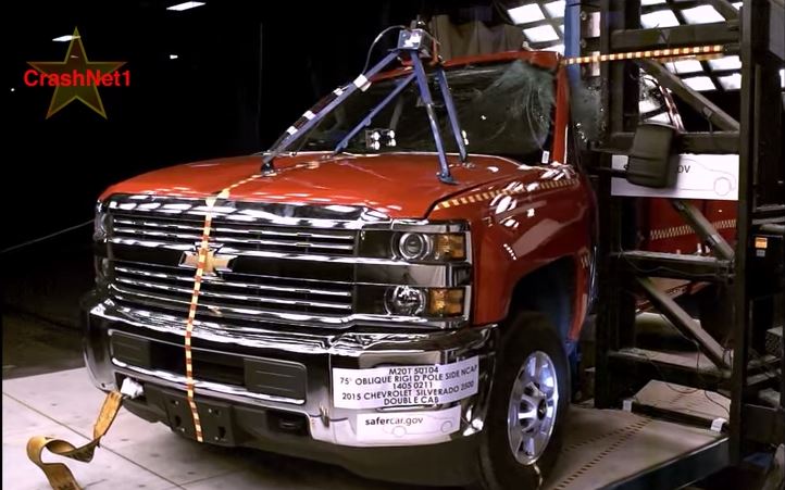 Pole Crash Test 2017 Chevy Silverado Gmc Sierra 2500hd Double Cab Pole Crash Test 2017 Chevy Silverado Gmc Sierra 2500hd